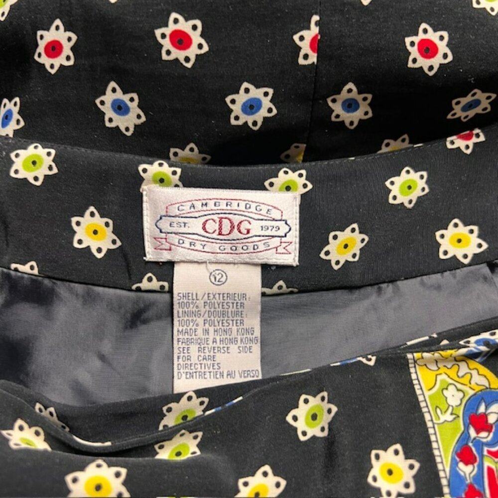Cambridge Dry Goods Vintage Wrap Style Skirt Size 12 - Picture 7 of 7